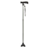 Ziggy Gunmetal Tribase Folding Walking Stick - Old Railway Line Garden Centre